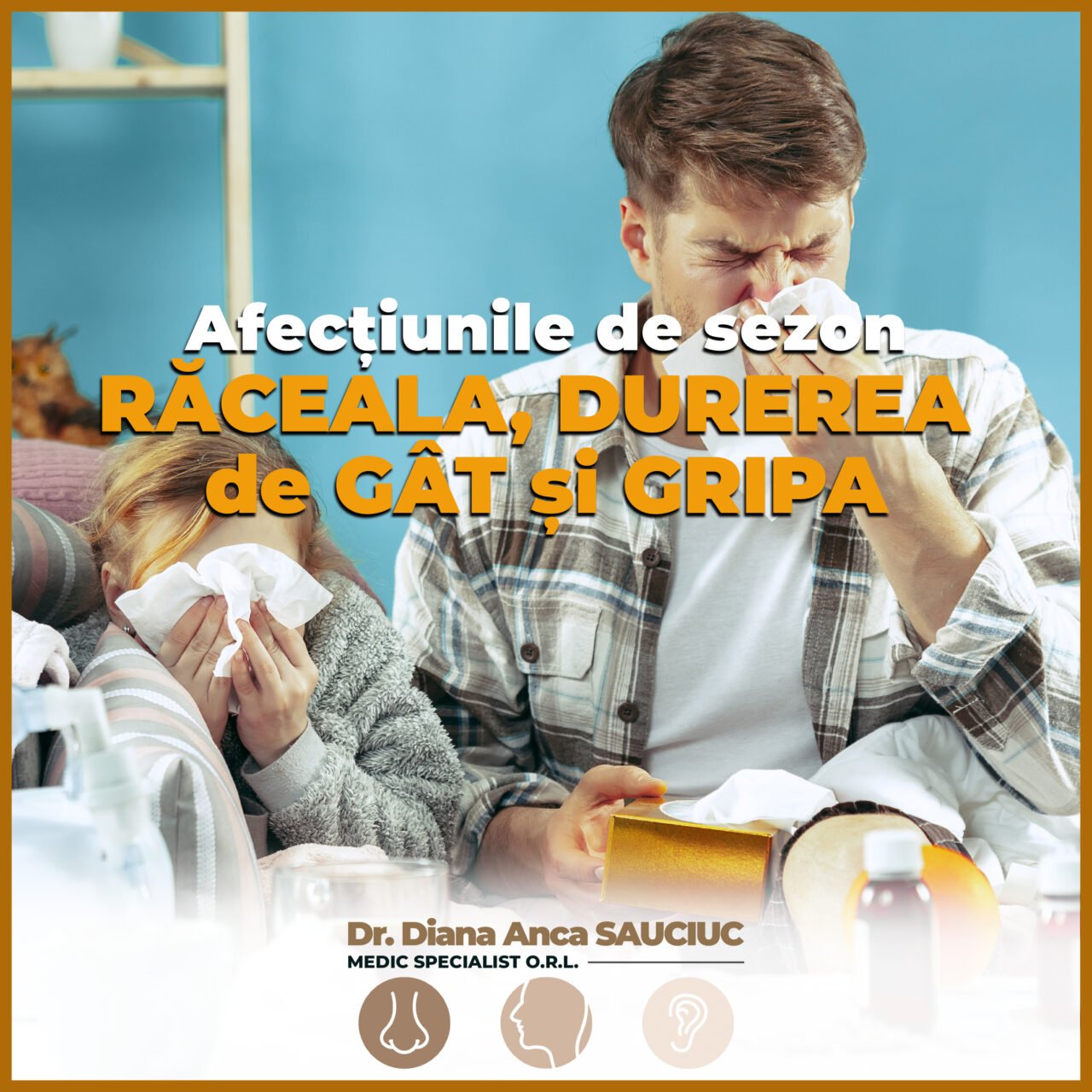 Afecțiunile de sezon: răceala, durerea de gât și gripa